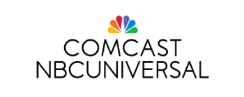 Comcast NBCuniversal logo featuring rainbow icon above the text